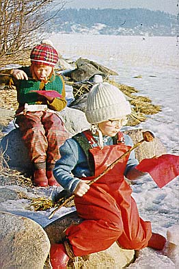 Grillad korv på Sumpholmen