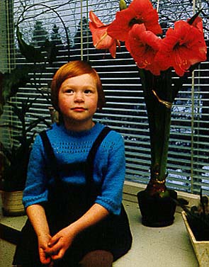 Solveig med amaryllis