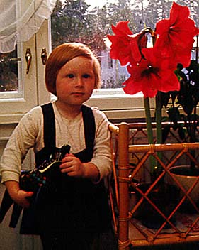 Sonja med dalahäst