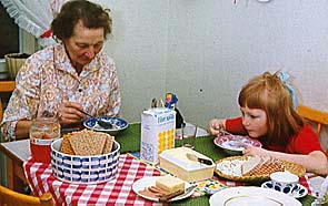 Mormor vikarierar
